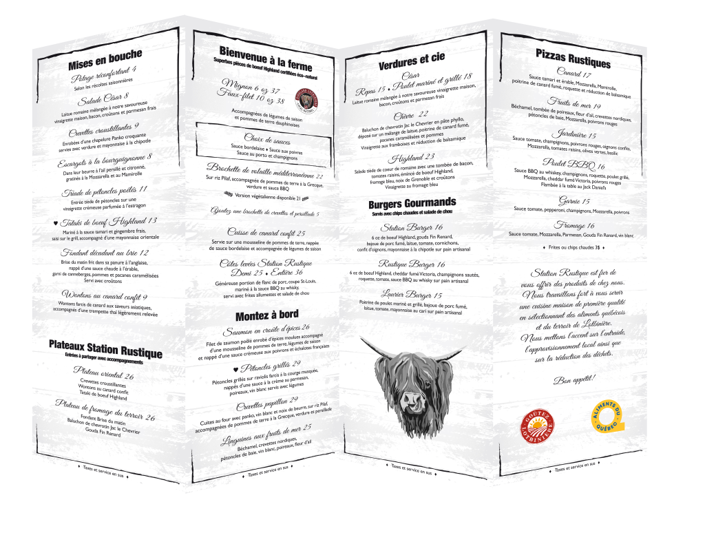 Dépliant réalisé avec InDesign: technique mise en page