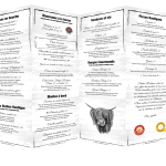 Dépliant réalisé avec InDesign: technique mise en page
