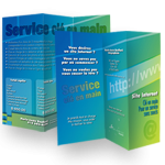 Dépliant réalisé avec InDesign: technique mise en page